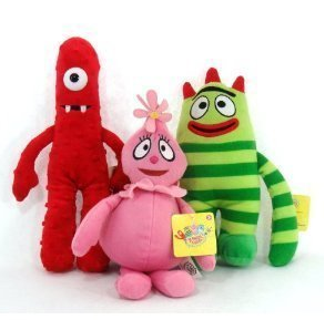 yo gabba gabba plush set