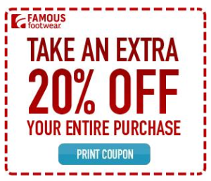 famous footwear discount coupons