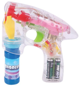 LED Light Up Fun Bubble Gun