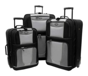 three piece luggage set