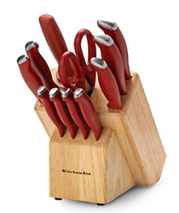Kitchen-Aid 12-Piece Knife Set With Butcher Block for $29.97