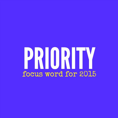 2015 Focus Word Priorty