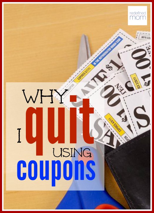 Why I Quit Using Coupons