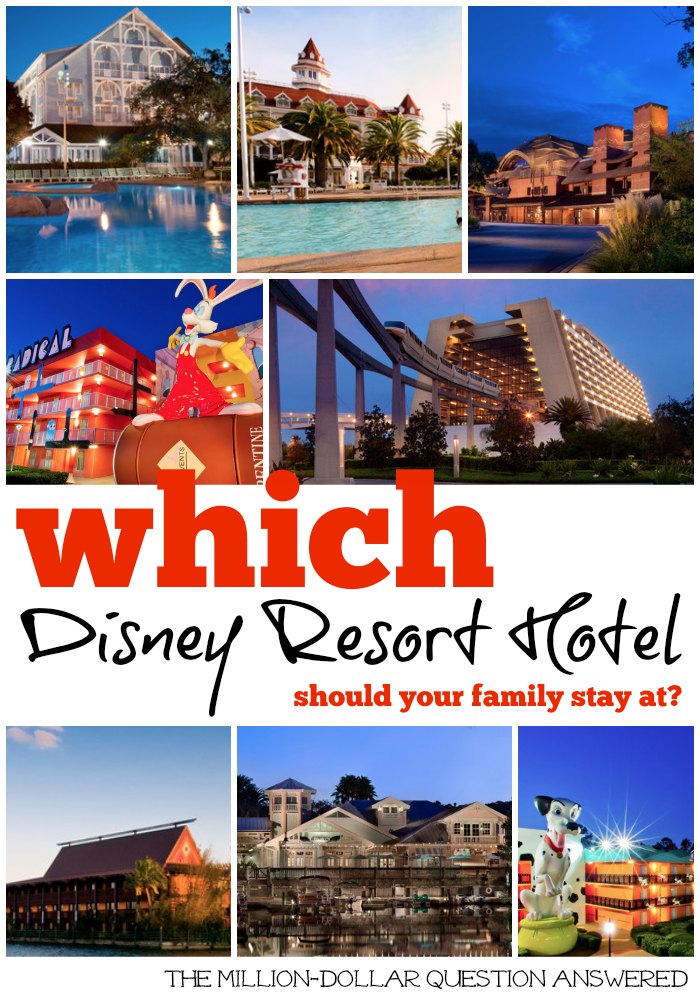 Over a million people stay at Disney Resort Hotels every year? Why? It saves time and money. But picking the right Disney Resort Hotel for your family can be hard...here are the cons and pros of staying at a Disney World Resort Hotel and a guide to help you pick the right one for your family.