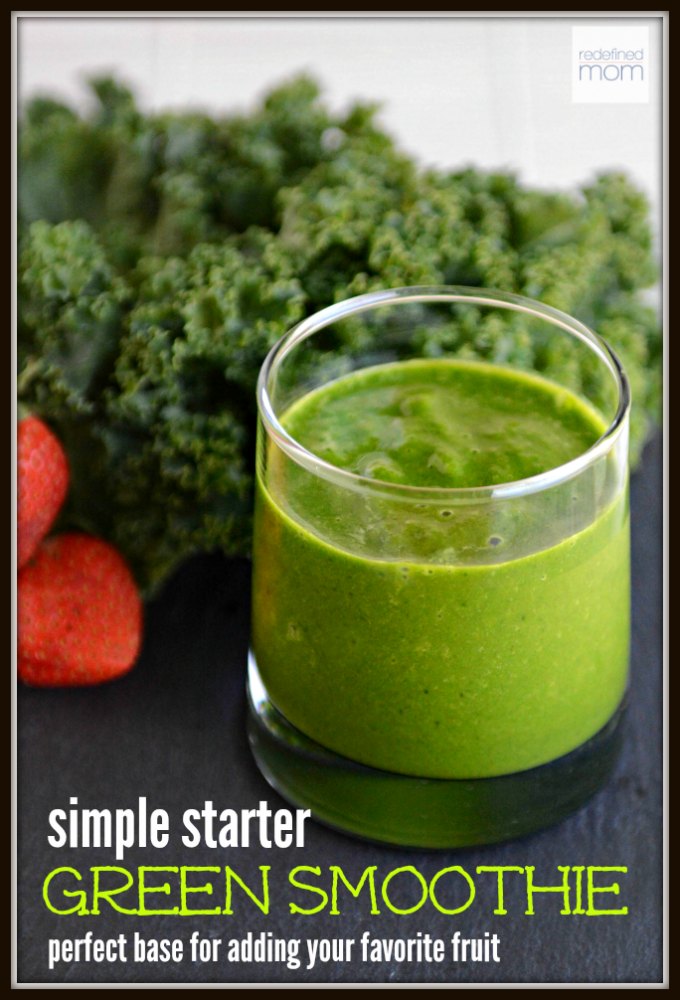Green smoothies shouldn't taste like lawnmower clippings. This Simple Starter Green Smoothie Recipe is the perfect base smoothie for adding your favorite sweet fruit for an amazing tasting smoothie every time.