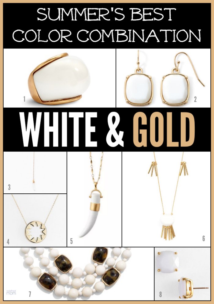 Think white accessories are for grandmas? Think again. The new trend is WHITE! Here are the best Summer Hot White & Gold Accessories at all price points.
