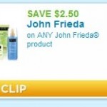 HOT Coupon: $2.50 off John Frieda Products & Scenarios