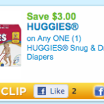 HOT – Huggies $3 off Coupon is Back