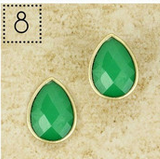 Stud Earrings Emerald