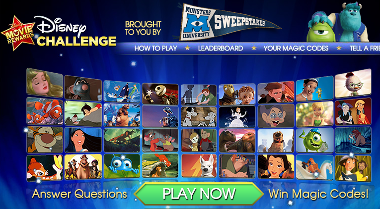 Disney Challenge Game