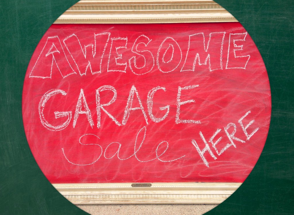 garage sale chalk board cover