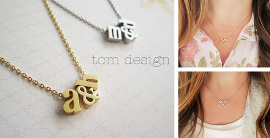 Initial Necklaces Jane