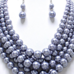 Layered Multi-Strand Pearl Necklace + Earrings for $18.49 – Shipped