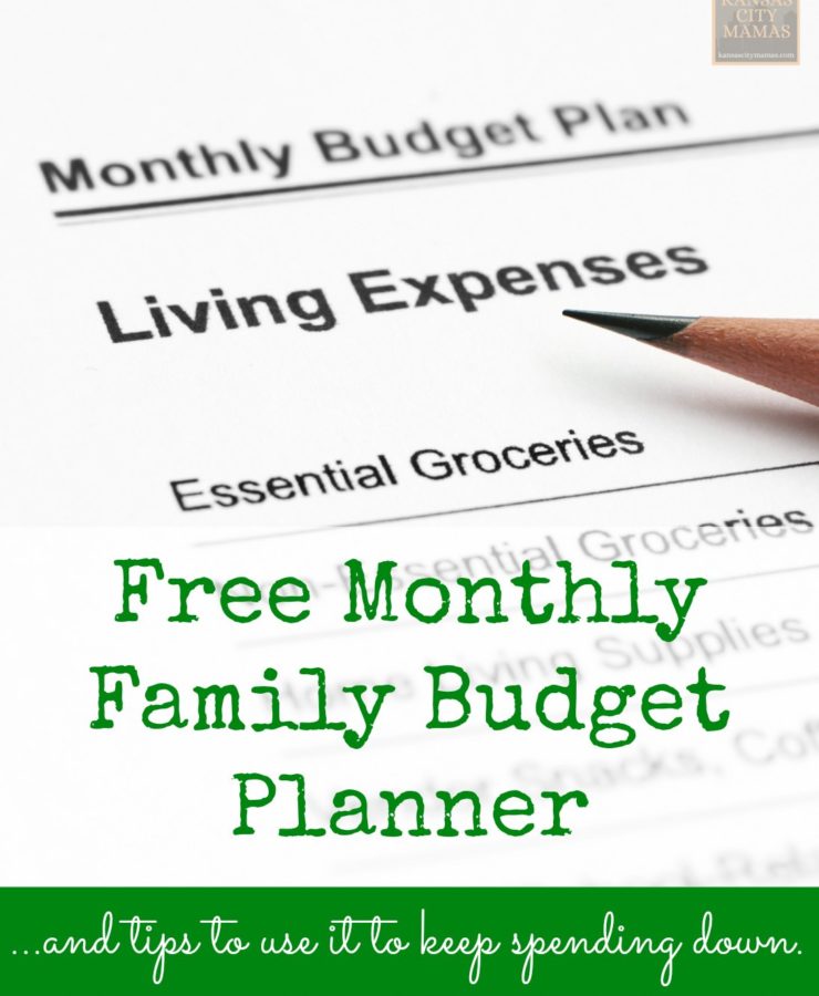 Free Family Budget Planner | KansasCityMamas.com