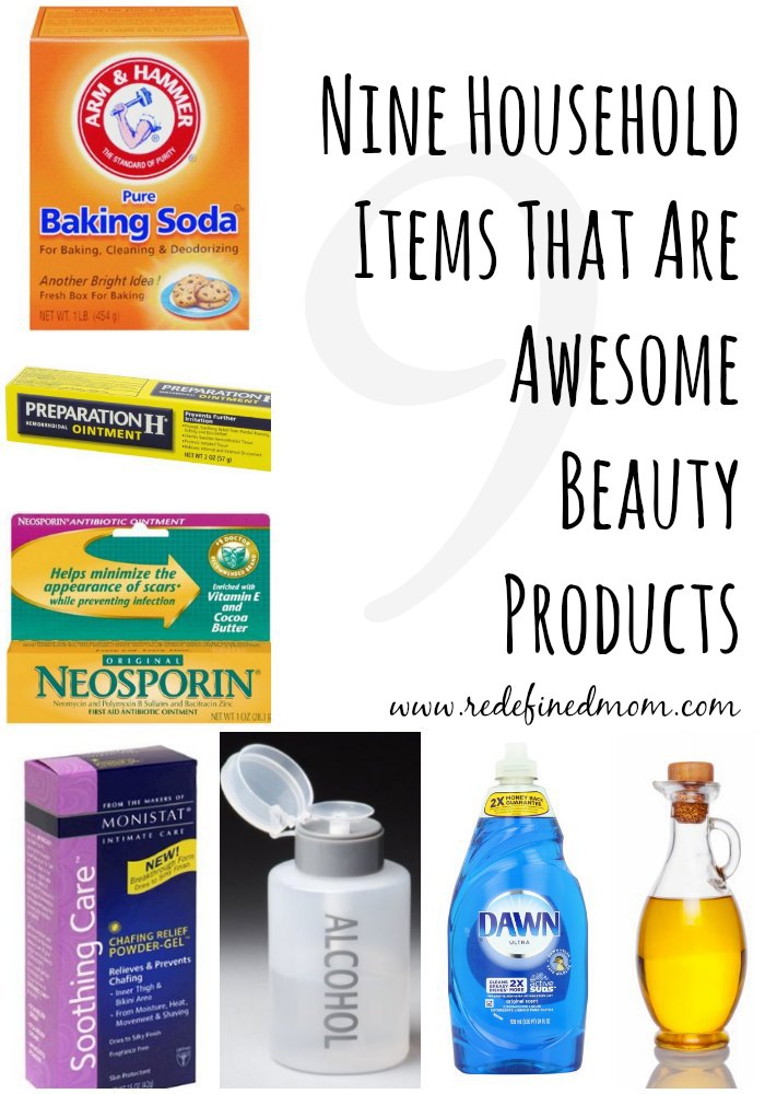 Nine Household Items That Are Awesome Beauty Products | RedefinedMom.com