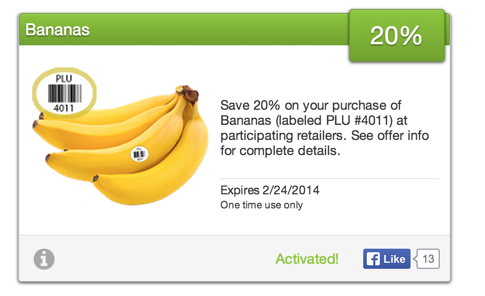 Bananas SavingStar Offer