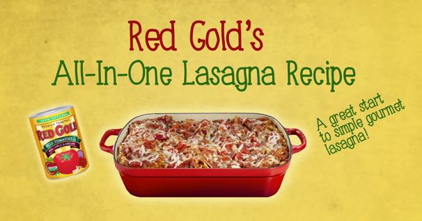 Red Gold Lasagne