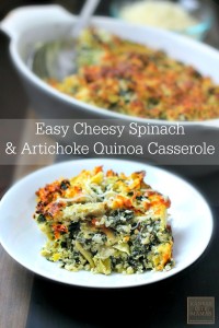 Easy Spinach Casserole With Artichokes & Quinoa