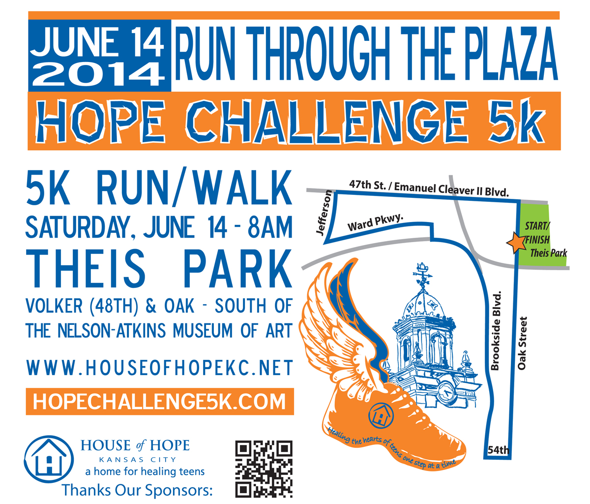 Kansas City's The Hope Challenge 5K Coupon Code Race for 20.00