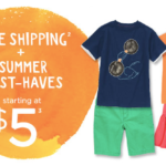 Gymboree | $5 Summer Essential Sale + Free Shipping