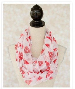 Boat Print Infinity Scarf