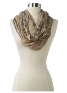 Embellished Infinity Scarf