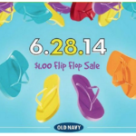 Old Navy | $1.00 Flip Flops on 6/28