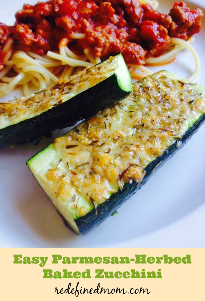 Keep weeknight dinners healthy and simple with this delicious Easy Parmesan Herbed Baked Zucchini Recipe!
