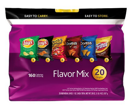 Frito-Lay Chips Flavor Mix Multipack, 20 Count for $5.48