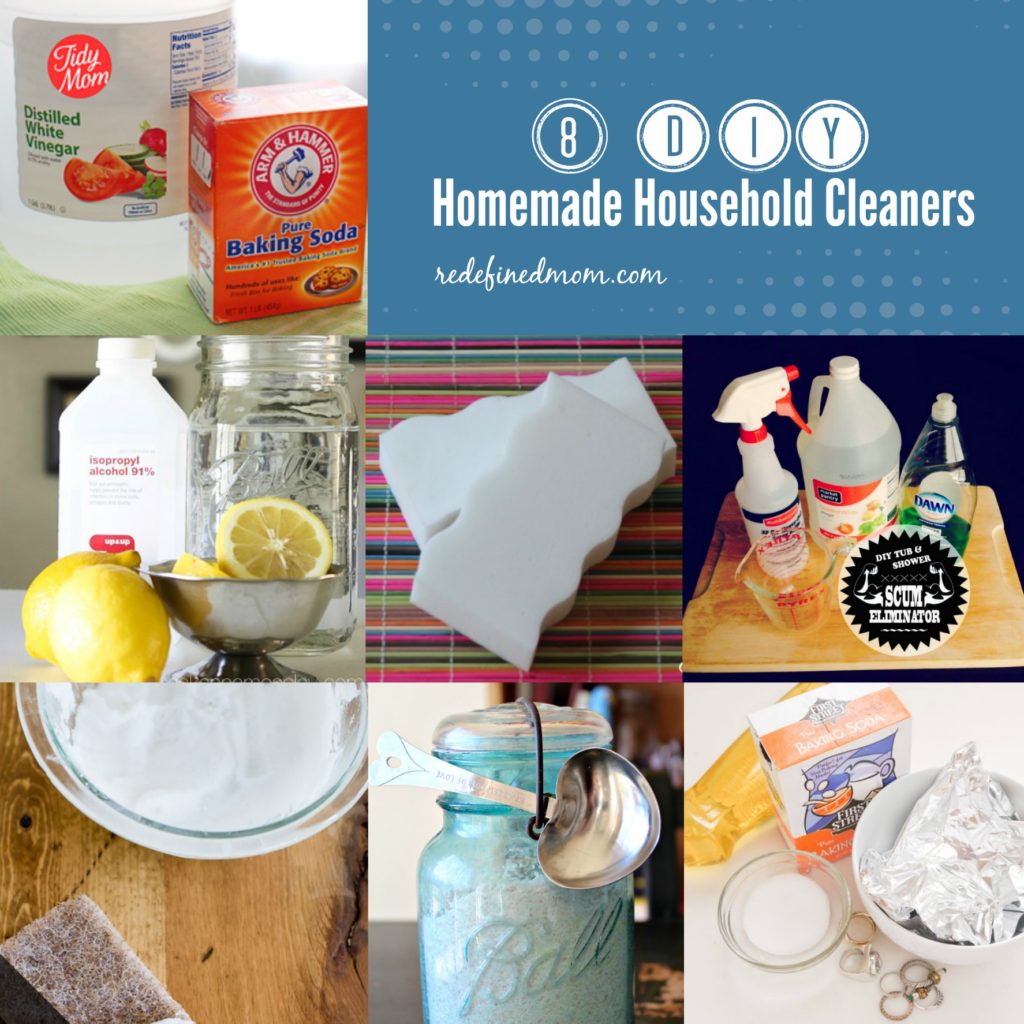 Want an alternative to over-priced and over-chemically cleaning products? Here are 8 DIY Homemade Household Cleaners that work better than the brand names