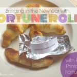 New Year Fortune Crescent Rolls with Free Printable Fortunes