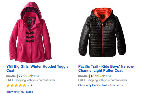 Amazon Family Coat Sale