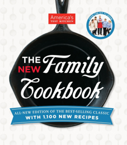 The New Family Cookbook Americas Test Kitchen