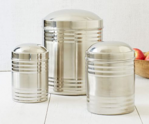 West Elm Stainless Steel Storage Containers