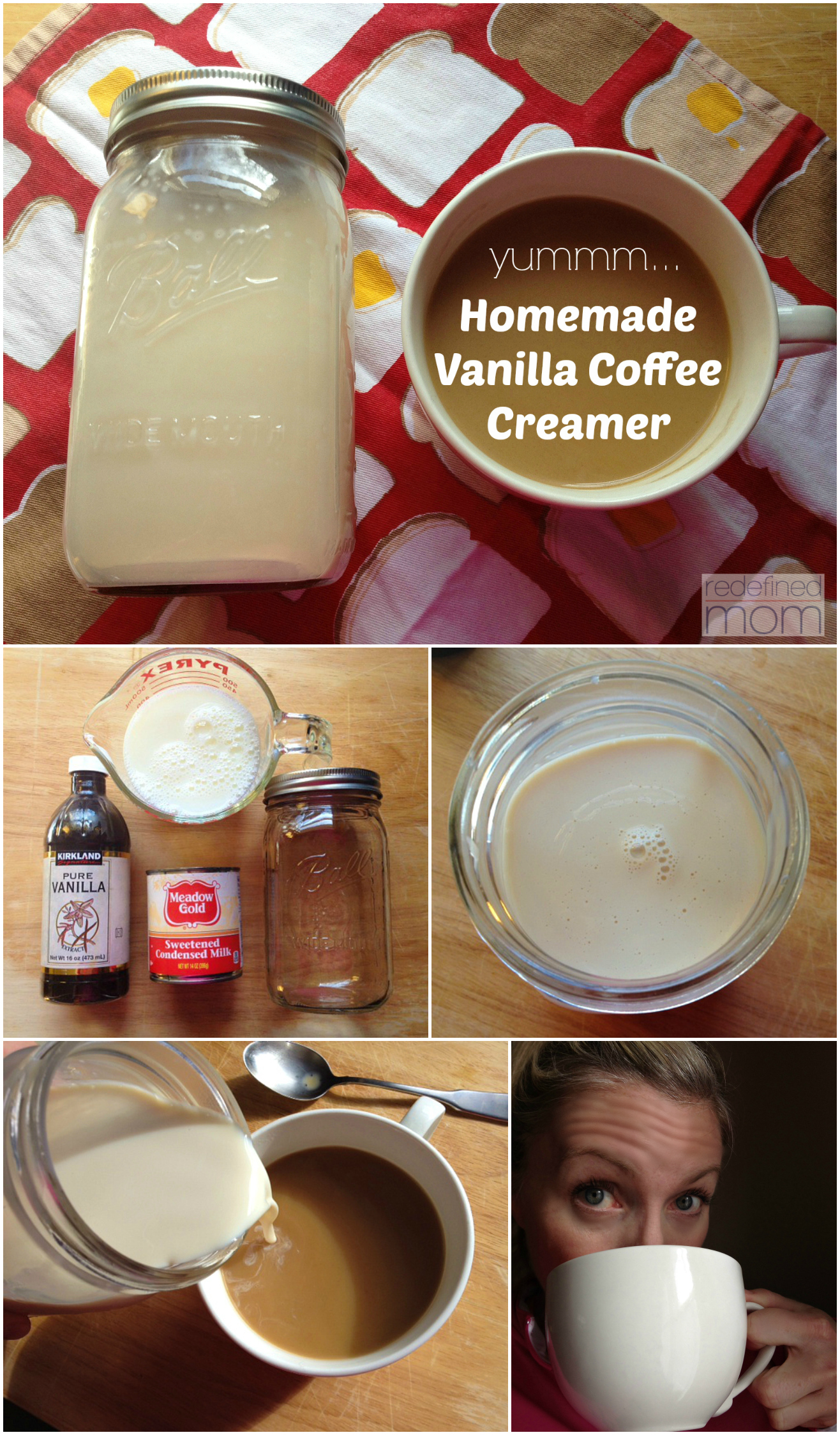 Homemade Vanilla Coffee Creamer - Far From Normal