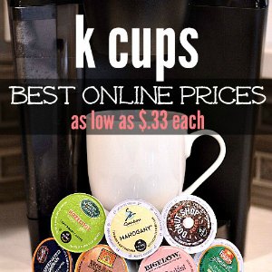 Here is a round up of the best online prices for cheap k cups, with prices starting at $.33 each. Enjoy good coffee every day for less. List updated weekly.
