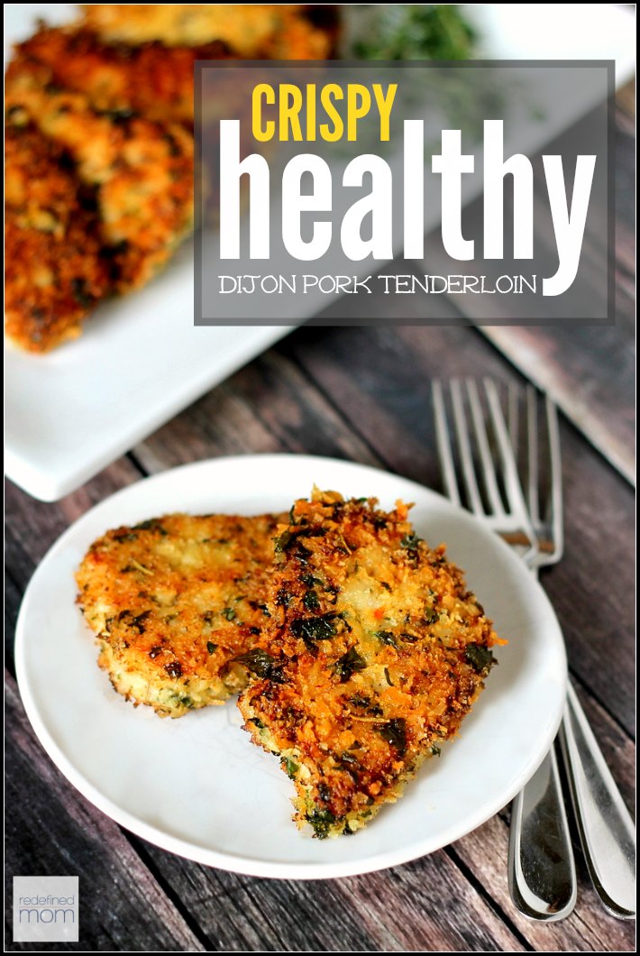 This low-calorie Healthy Crispy Dijon Pork Tenderloin Recipe is great for taking dinner up a notch without skimping on taste. Plus, it's SUPER easy.