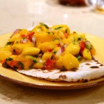 This Quick Easy 5 Ingredient Mango Salsa Recipe is TOO. DIE. FOR. Loaded with super fruits, under 150 calories per cup and full on taste...it's the perfect compliment to chicken, fish, or a handful of tortilla chips. Plus, if cutting a mango scares you.. this post will teach you how.