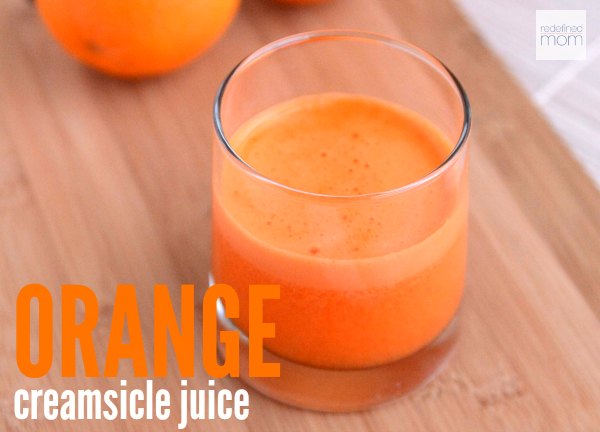 Feeling under the weather? This Orange Creamsicle Juice recipe is three ingredients, packed with vitamin C and strengthens your immune system immediately. Plus, kids think it is super yummy too.