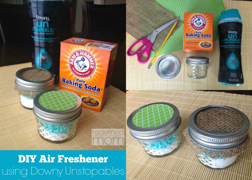 Have a spot that smells like stinky feet instead of fresh sheets? Create this compact DIY Air Freshener Using Downy Unstopables to eliminate odors instantly.