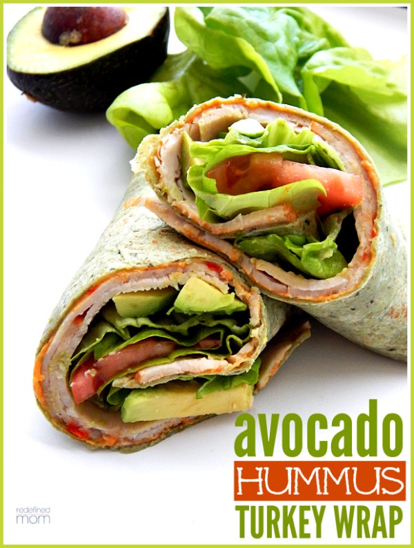 Avocado, Turkey & Hummus Wrap • A Sweet Pea Chef