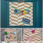 Easy DIY Chevron Cork Board Sign