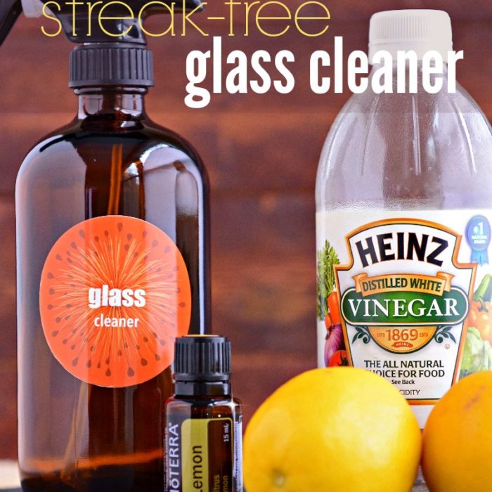 StreakFree Homemade Glass Cleaner