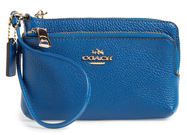 Coach Blue Wristlet