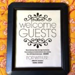 DIY Guest Room Basket with FREE Printable Sign