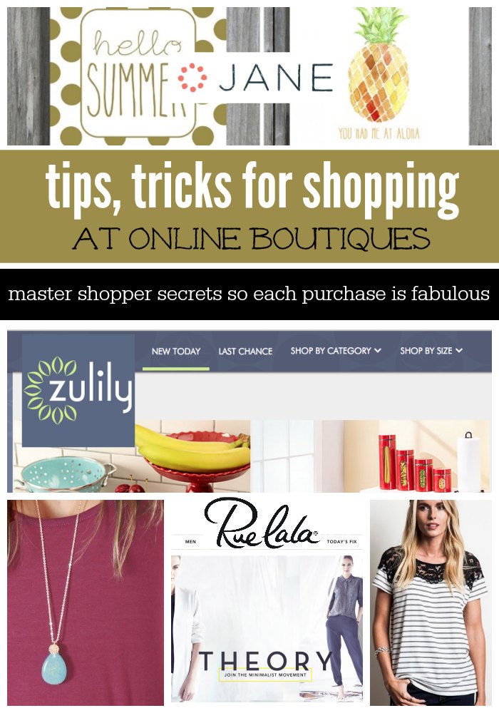 Love shopping online boutiques? Here are 16 tips, tricks for shopping online boutiques from a master shopping to make sure every purchase is fabulous instead of just ok - plus a few secrets the boutiques don't want you to know.