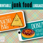DIY Printable Junk Food Luggage Tags