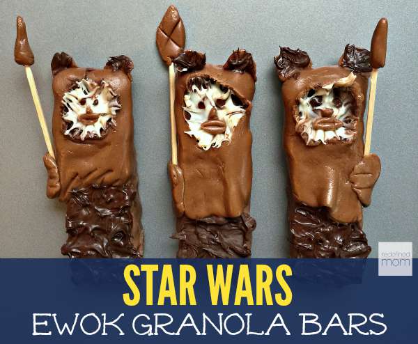 In my house, there are two things that are sacred to my husband and son, God and Star Wars. This Star Wars Ewok Granola Bars Recipe is the perfect way to feed their addiction.