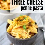 Slow Cooker Three Cheese Penne Pasta Recipe