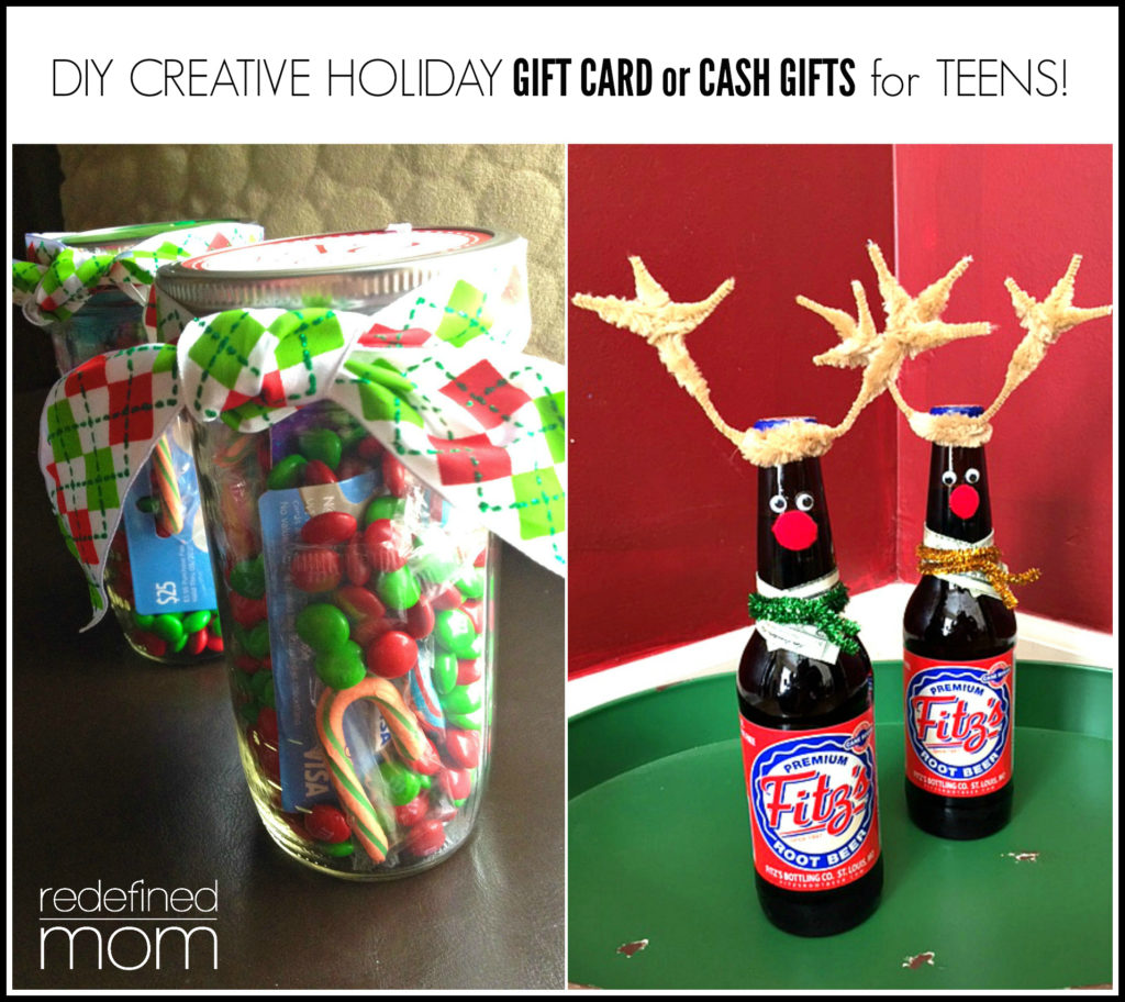 Giving gift cards or cash this holiday season? Here is a DIY Creative Holiday Gift Card or Cash Gifts for Teens that they will love to receive.